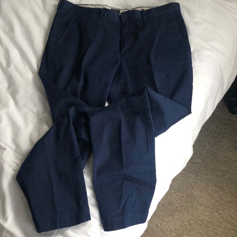 Mens J Crew stretch trousers navy